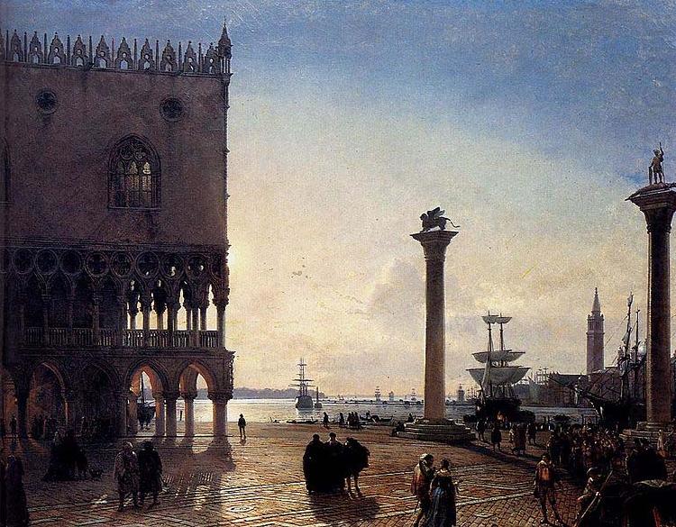 Friedrich Paul Nerly Piazza San Marco At Night china oil painting image
